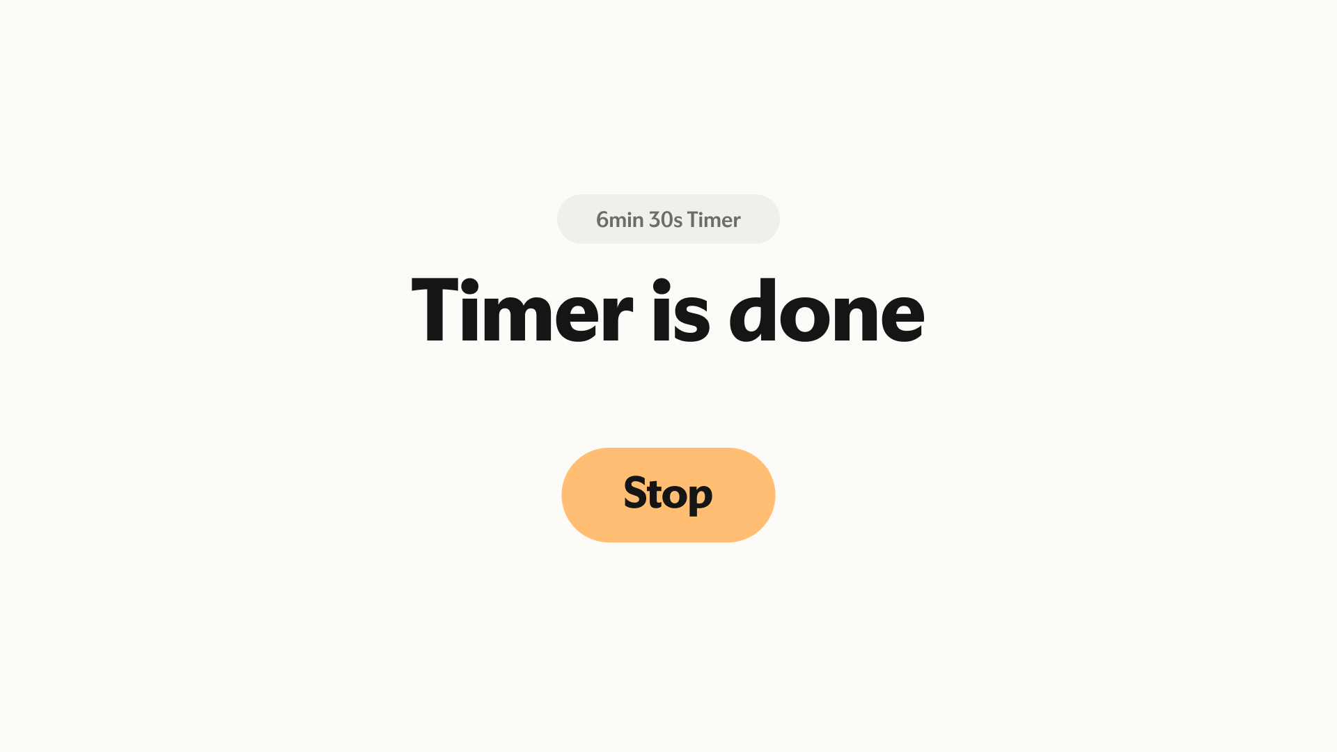 Nori Family Hub630“Timer is done”“Stop”